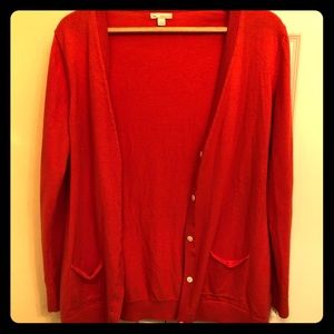 GAP orange cardigan